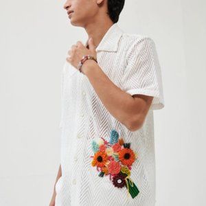 Pert D'Ego Bouquet hand embroidered Shirt
